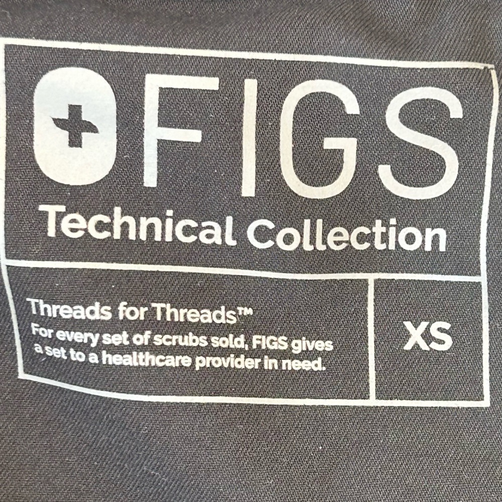 Figs Technical Collection Zip‎ Fly Scrub Pants Straight Leg Slit Hem Size XS - Picture 6 of 12